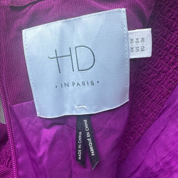 Anthropologie HD in Paris Magenta Sleeveless Dress | Women’s Size 4 - Picture 8 of 8